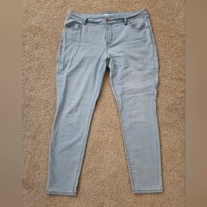 Old Navy Super Skinny Mid Rise Light Blue Women's Jeans Size 16